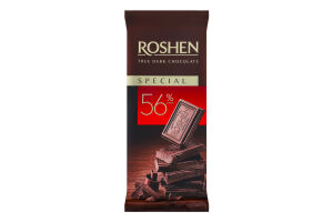 Шоколад 56% чорний Special Roshen м/у 85г