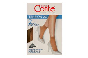 Носки женские Conte elegant Tension 20den 23-25 bronz 2пары