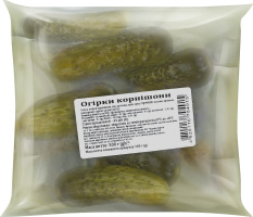 Огірки корнішони Чудова марка м/у 500г