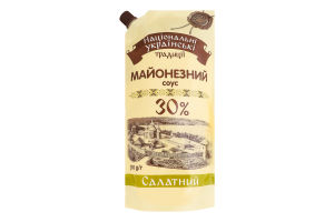 Соус майонезный 30% Салатный Національні українські традиції д/п 500г