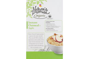 Nature's Promise Organic Instant Oatmeal Apple - 8 CT