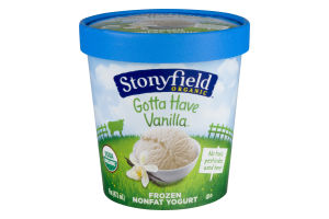Stonyfield Organic Frozen Nonfat Yogurt Gotta Have Vanilla