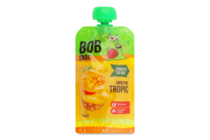 Пюре фруктовое пастеризованное Тропик Смузи Bob Snail д/п 120г