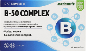 Добавка диетическая капсулы Б-50 комплекс Baum Pharm 30шт