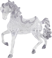 Підвіска новорічна Кінь графітова 10*10см КМ