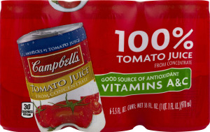 Campbell's 100% Tomato Juice - 6 PK