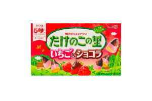 Снек Takenoko No Sato хрустк смак полуниця-шоколад