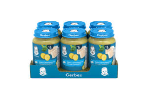 Пюре рыбно-овощное для детей от 6мес стерилизованное Рыба с картофелем, цукини и брокколи Gerber с/б 190г