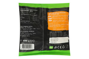 Картопля фрі швидкозаморожена Yarofruit м/у 400г