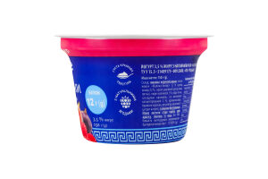 Йогурт 3.5% з наповнювачем Малина-інжир По-грецьки Danone ст 150г