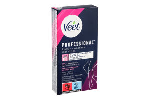 Полоски для депиляции восковые для нормальной кожи Professional Veet 12шт