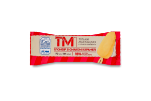 Мороженое 15% пломбир со вкусом карамели Лімо м/у 70г