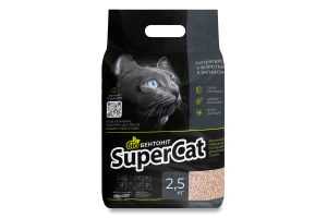 Наповнювач д/котячих туалетів Біобентоніт комкуючий 2,5кг SuperCat