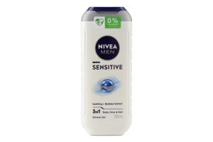 Гель для душа для тела, лица и волос 3в1 Sensitive Nivea Men 250мл