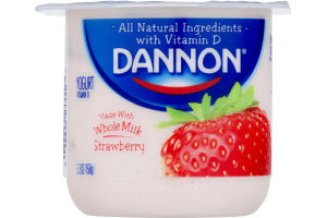 Dannon Whole Milk Yogurt Strawberry