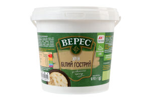 Хрен нестерилизованный Белый острый Верес ведро 970г