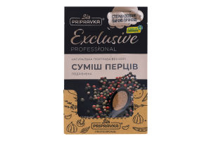 Смесь перцев измельченная натуральная Exclusive Professional Pripravka д/п 35г