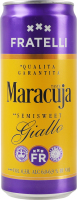 Напій винний 0.33л 6-6.9% білий напівсолодкий слабоалкогольний газований Maracuja Giallo Fratelli з/б