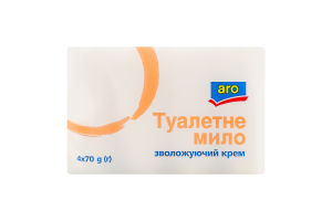 Мыло туалетное твердое марки К Увлажняющий крем Aro 4х70г