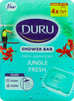 Мило косметичне для душу Свіжість джунглів Свіжі відчуття Duru 4х150г