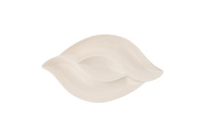 Блюдо біле кераміка на 3секції 31*17см