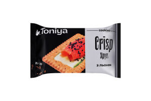 Печенье затяжное со льном Хруст Crisp Toniya м/у 95г