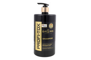 Шампунь Профі-токс з кератином колагеном та гіалуроновою кислотою 1000г з дозатором Далас