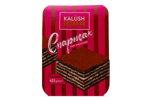 Торт бісквітний Спартак 425г Kalush Bakery