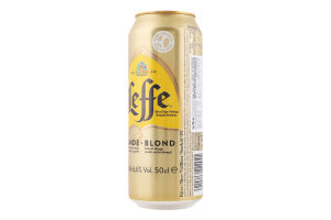 Пиво 500мл 6.6% світле пастеризоване Blond Leffe з/б
