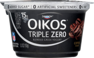 Dannon Oikos Triple Zero Nonfat Blended Greek Yogurt Coffee