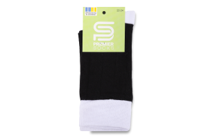 Шкарпетки Premier socks високі біла рез чор р22-24