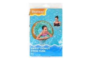 Круг надувной для детей от 10лет d91см №36300 Пончик Bestway 1шт