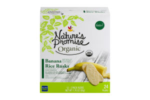 Nature's Promise Organic 6m+ Banana Rice Rusks