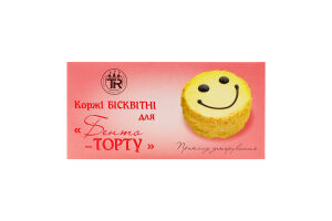 Коржі д/бенто-торту бісквітні 165г Трюфф Роял