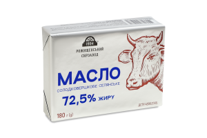 Масло солодковершкове 72.5% Селянське Рожищенський сирзавод м/у 180г