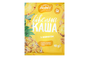 Каша овсяная с ананасом быстрого приготовления Holm's м/у 40г