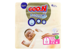 Підгузники для дітей 2-5кг 1/NB Goo.N 72шт