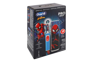Щетка зубная для детей от 3лет электрическая 3708 Special Edition Marvel Spider-Man Oral-B 1шт