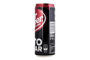 Напій безалкогольний сильногазований Zero sugar Dr Pepper з/б 330мл