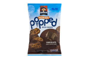 Quaker Gluten Free Popped Rice Crisps Chocolate