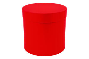 Коробка подарункова червона кругла 15*18см НК-29 Екстрафікс