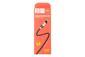 Кабель магнітний Lightning-USB чорний Denmen