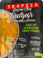 Булгур со вкусом сыра Чеддер Trapeza д/п 250г