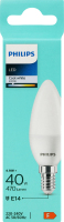 Лампа світлодіодна 40W Е14 470lm 4000K №9290036040 LED Philips 1шт