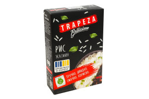 Рис шлифованный в пакетиках для варки Жасмин Bellissimo Trapeza к/у 5х80г