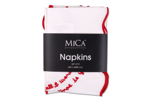 Набір серветок д/столу текстиль 40*40см 4шт 985768