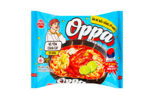 Лапша быстрого приготовления со вкусом остро-кислых креветок Oppa Otoki м/у 65г