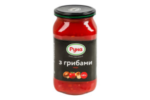 Соус стерилизованный С грибами Руна с/б 485г