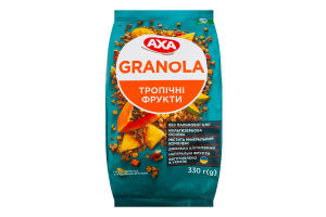 Гранола хрустящая Тропические фрукты Axa м/у 330г
