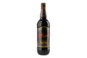 Пиво 500мл 6.5% темное фильтрованное пастеризованное Черное Перша приватна броварня бут